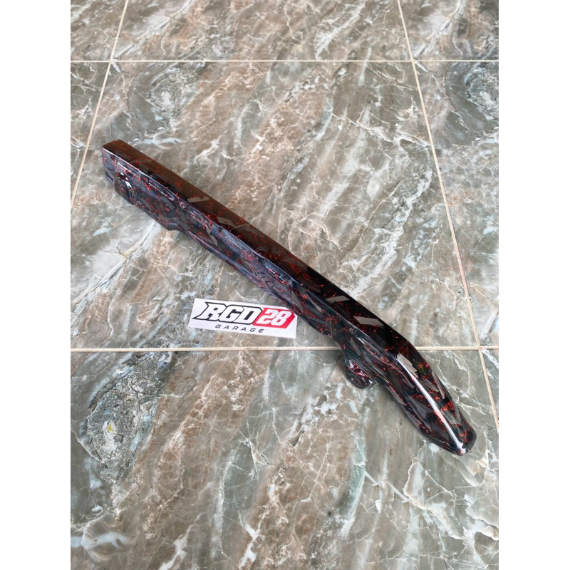 tutup rantai fizr carbon forged merah
