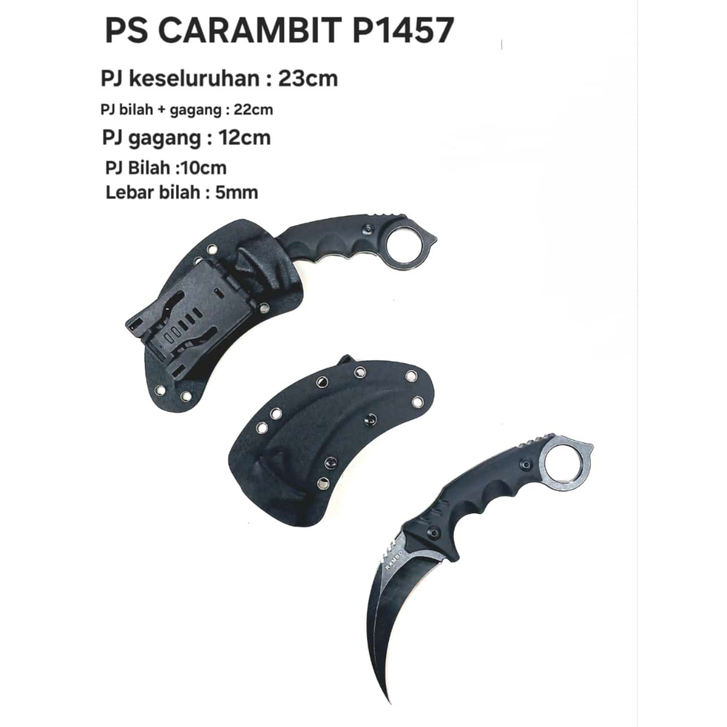 Pisau Survival Rambo P1457 Camping Outdoor