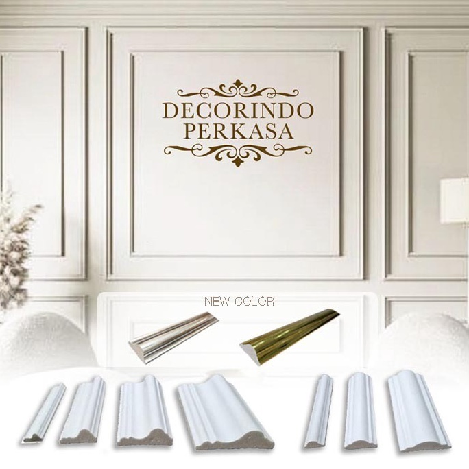 Hemat List Wall Moulding PVC Ukiran Dinding 24 Meter