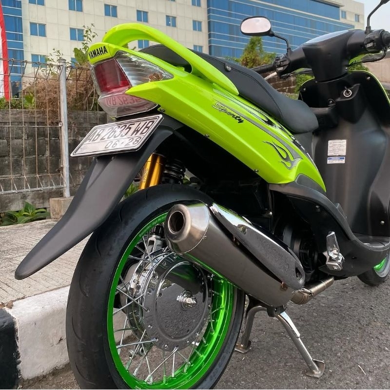 Knalpot Pekajaman Mio karbu standart Racing Original pekajaman yogyakartaKnalpot Pekajaman Mio karbu