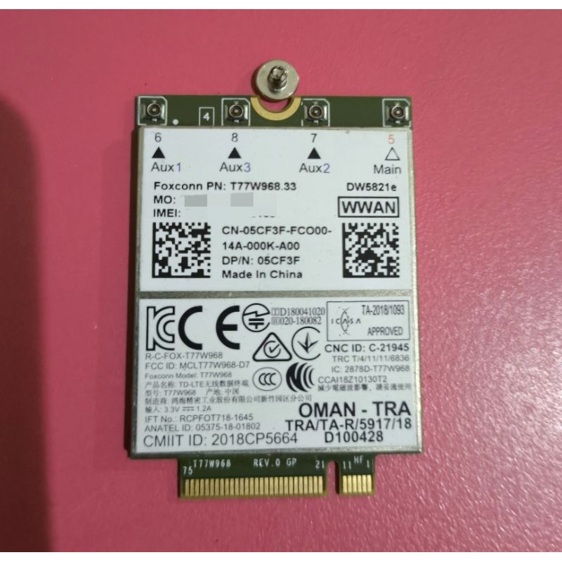 DW5821e LTE Cat16