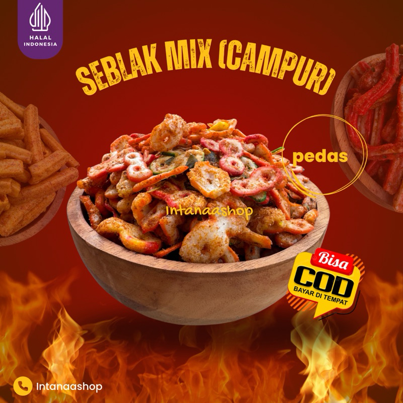 

Ukf5Pc6F4H (Kuliner.Kita) Krupuk Seblak Mix / Kerupuk Seblak Campur Pedas Daun Jeruk 500Gr