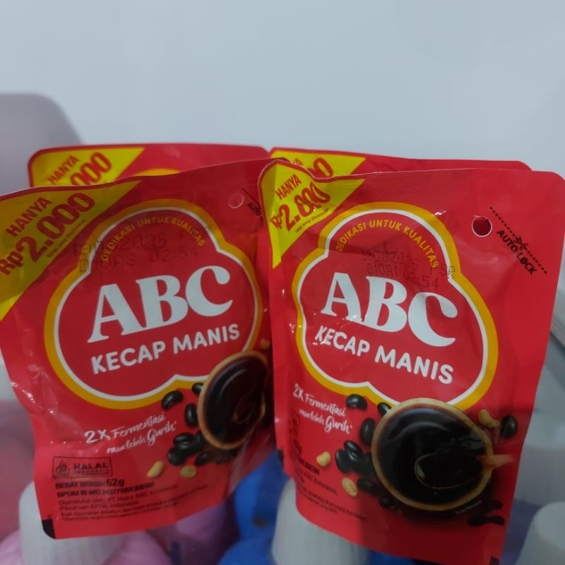 

Kecap Manis ABC Fermentasi Sachet Kecil 62gr x 5pcs