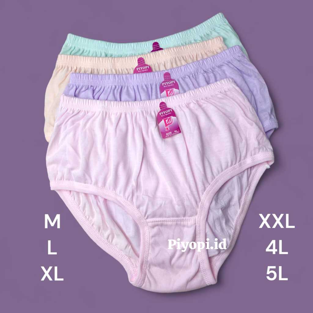 Celana Dalam Wanita Jumbo 5L 4L 3L XL L CD Wanita Elastis Big Size Ibu Hamil CD Jumbo BB 40 - 125 KG