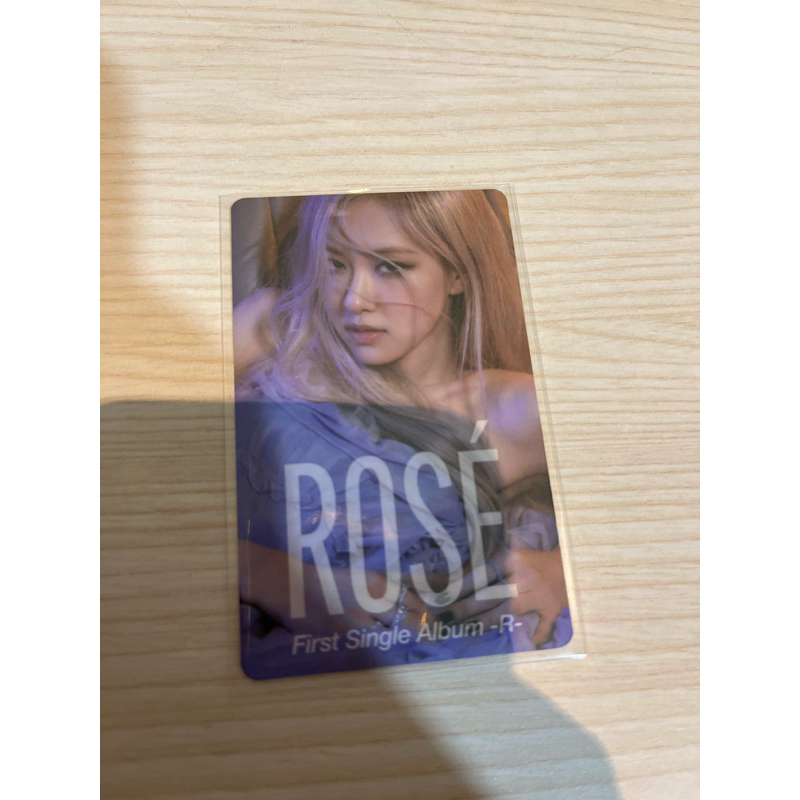 photocard rose blackpink vibe card