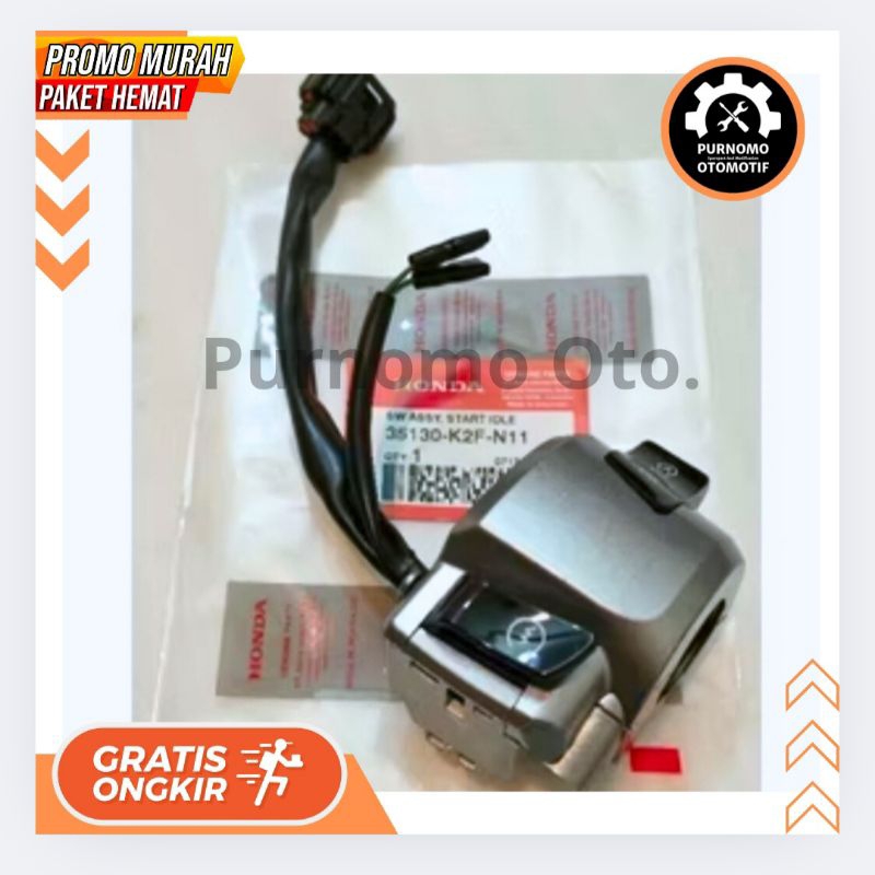 Holder Stang Setir Kanan Kiri Saklar Tombol Lampu Sein Klakson Starter Honda All New Scoopy 2021 202