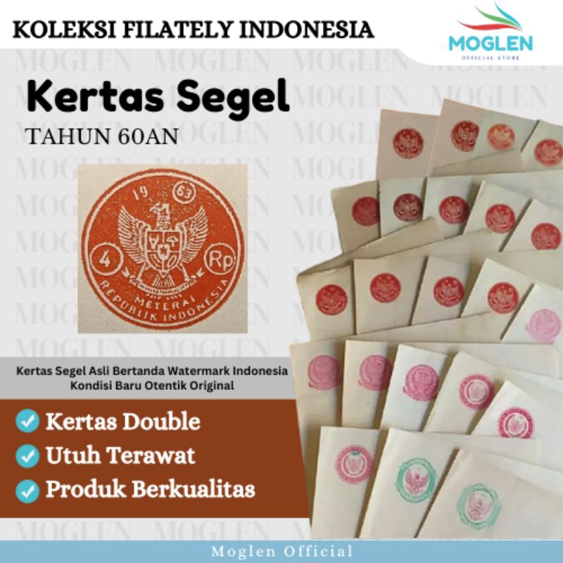 

Kertas Segel Tahun 1960 1961 1962 1963 1964 1965 1967 1968 1969 Double Slide Asli Original