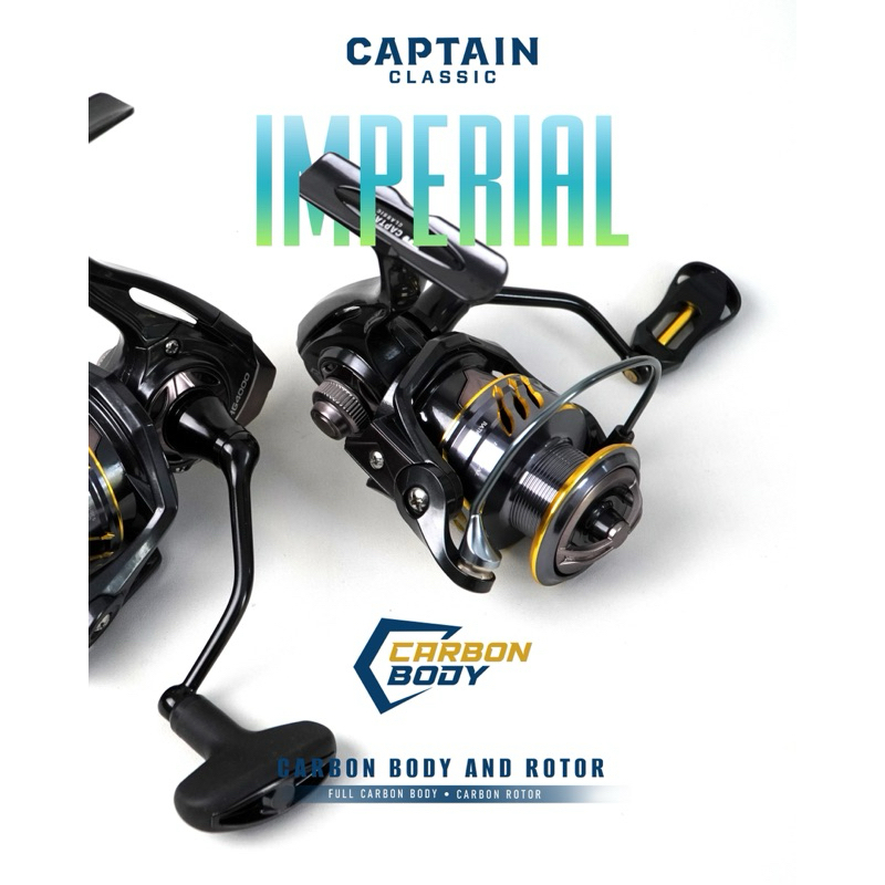 Reel Captain Imperial Sw 1000-4000 Carbon Lightbody Power Handle Ringan