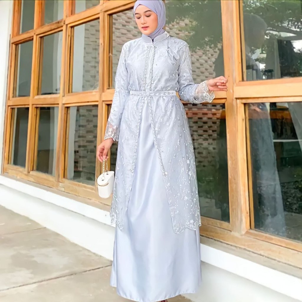 aulia dress 3 look in dress gamis outer terbaru. HB