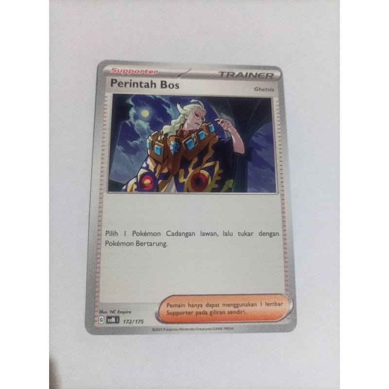 Perintah Bos Ghetsis 172/175 - Supporter - Pokemon TCG Indonesia