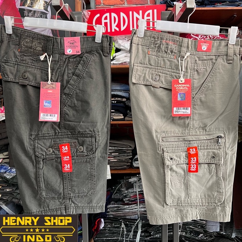 KODE O33U Celana Cargo Cardinal Pendek Original Harga Promosi