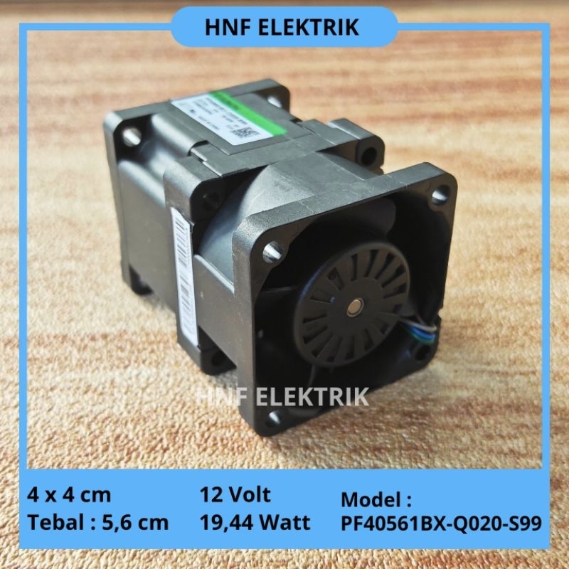 Kipas DC 4 x 4 cm 12V 19,44 Watt Dobel High Speed