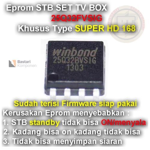 Ic Eprom Firmware STB SET TV BOX SUPER HD 168