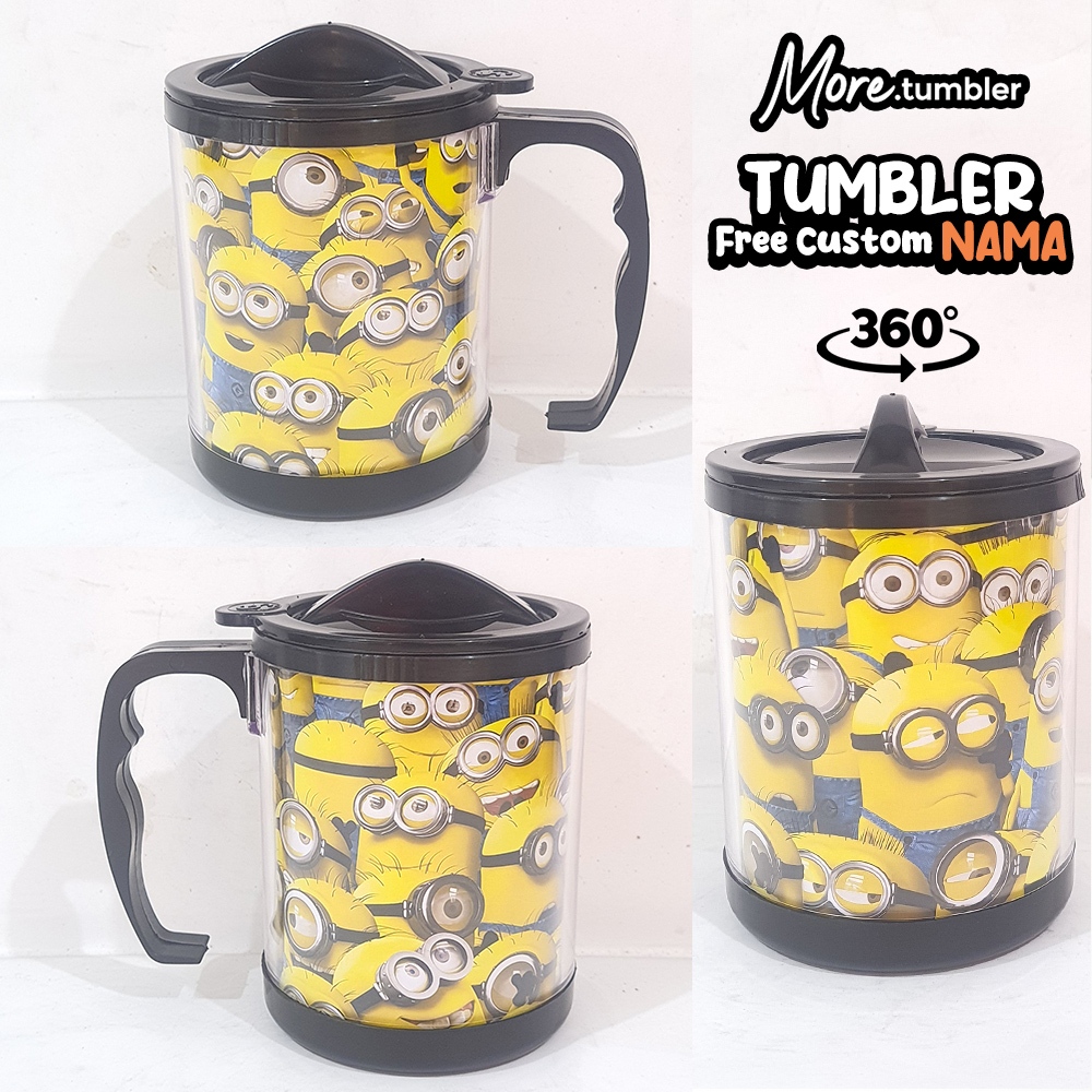 Tumbler MUG MINIONS / tumbler mug cangkir gelas MINIONS / Merchandise / souvenir / kado / type M