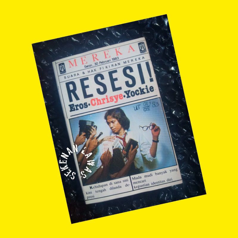Kaset Chrisye - Resesi (Cover Ada Coretan Kecil/ Pita Bagus)