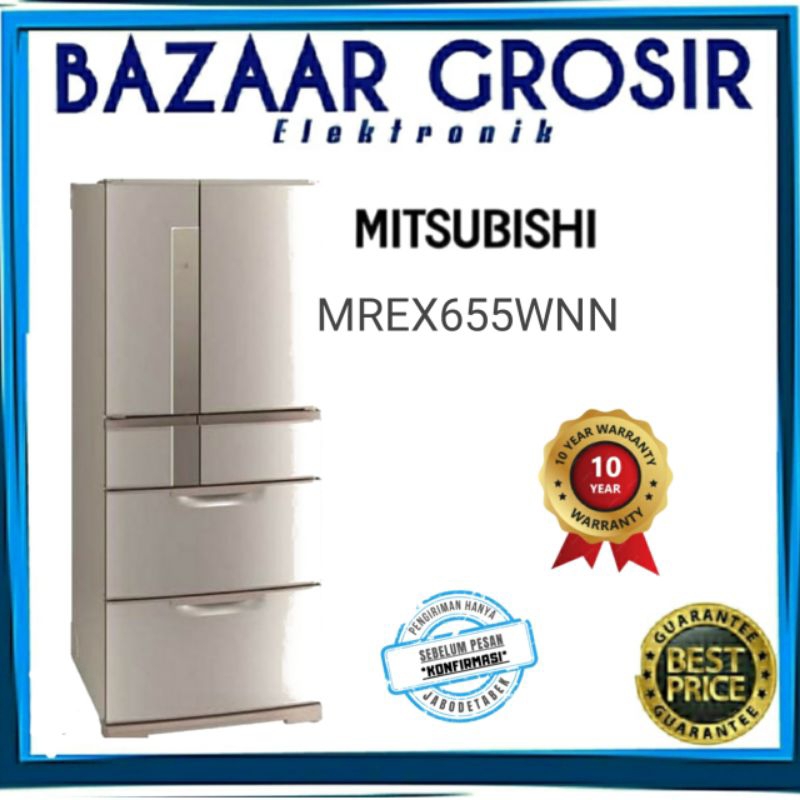 REFRIGERATOR MITSUBISHI MULTI DRAWER MR-EX655WN / MREX655WN / MR EX655WN