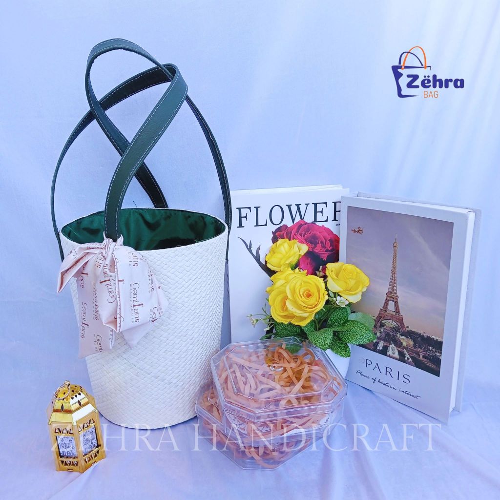 Tas Bingkisan Parcel Aqiqah Model Ember Tabung Pandan Terbaru | Tas Hampers Eksklusif