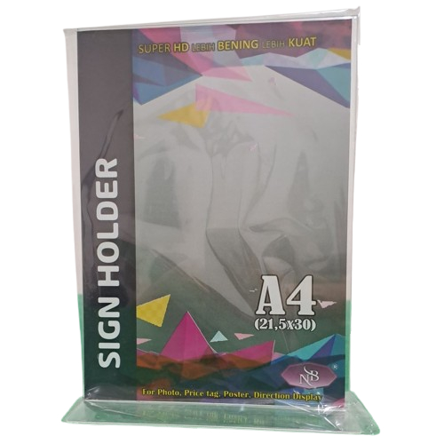 

Stand Sign Display Acrylic Holder NB A4 T