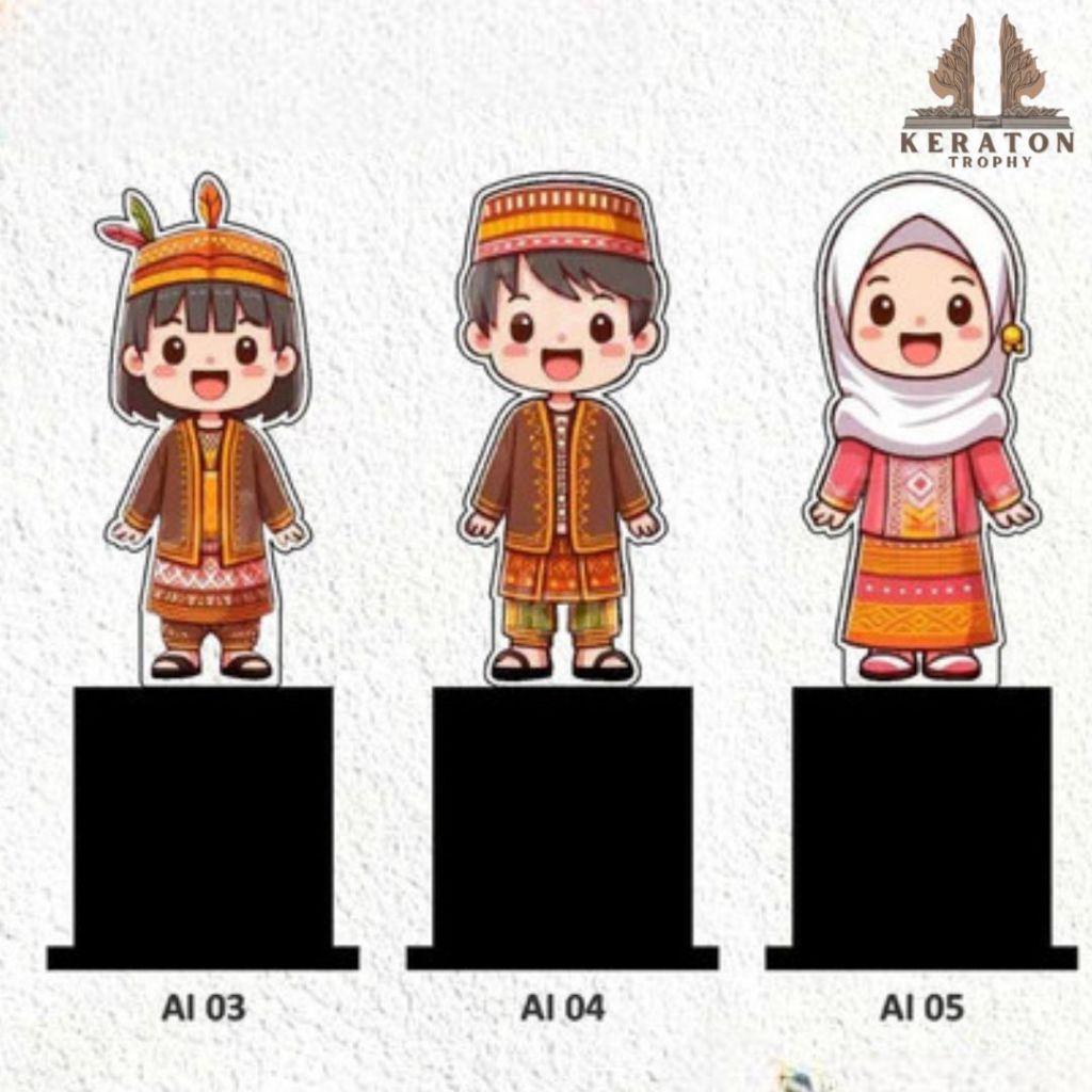 Piala Anak Wisuda Piala Anak Sekolah Piala Agustusan Akrilik Custom