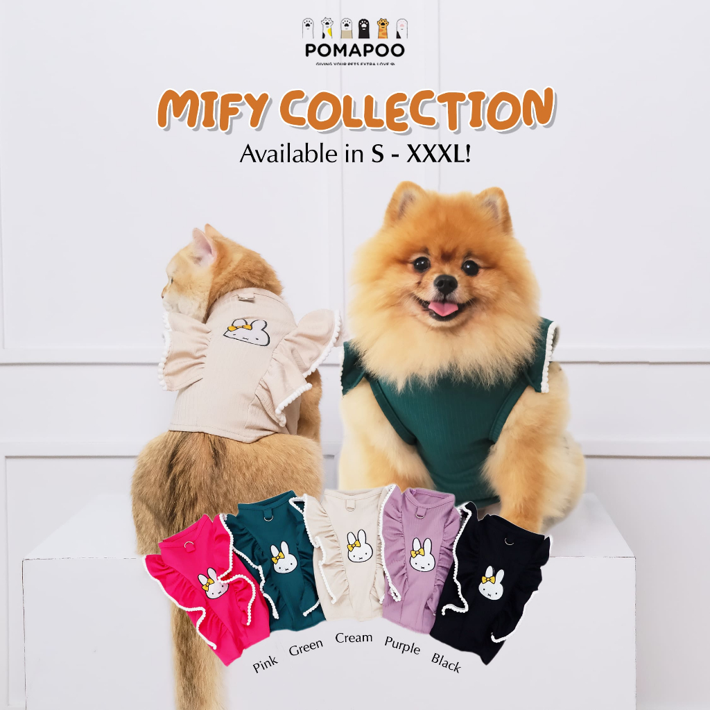 POMAPOO - Baju Kucing dan Baju Anjing Mify Collection