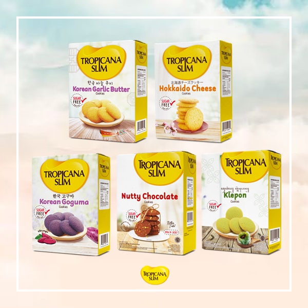 

Tropicana Slim Cookies bebas gula kemasan per-sachet