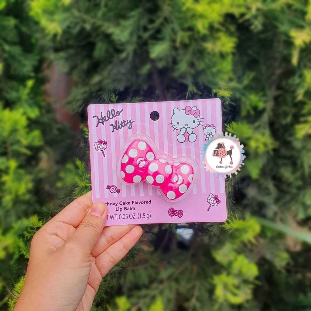 Hello Kitty Birthday Cake Flavored Polkadot Bow Lip Balm