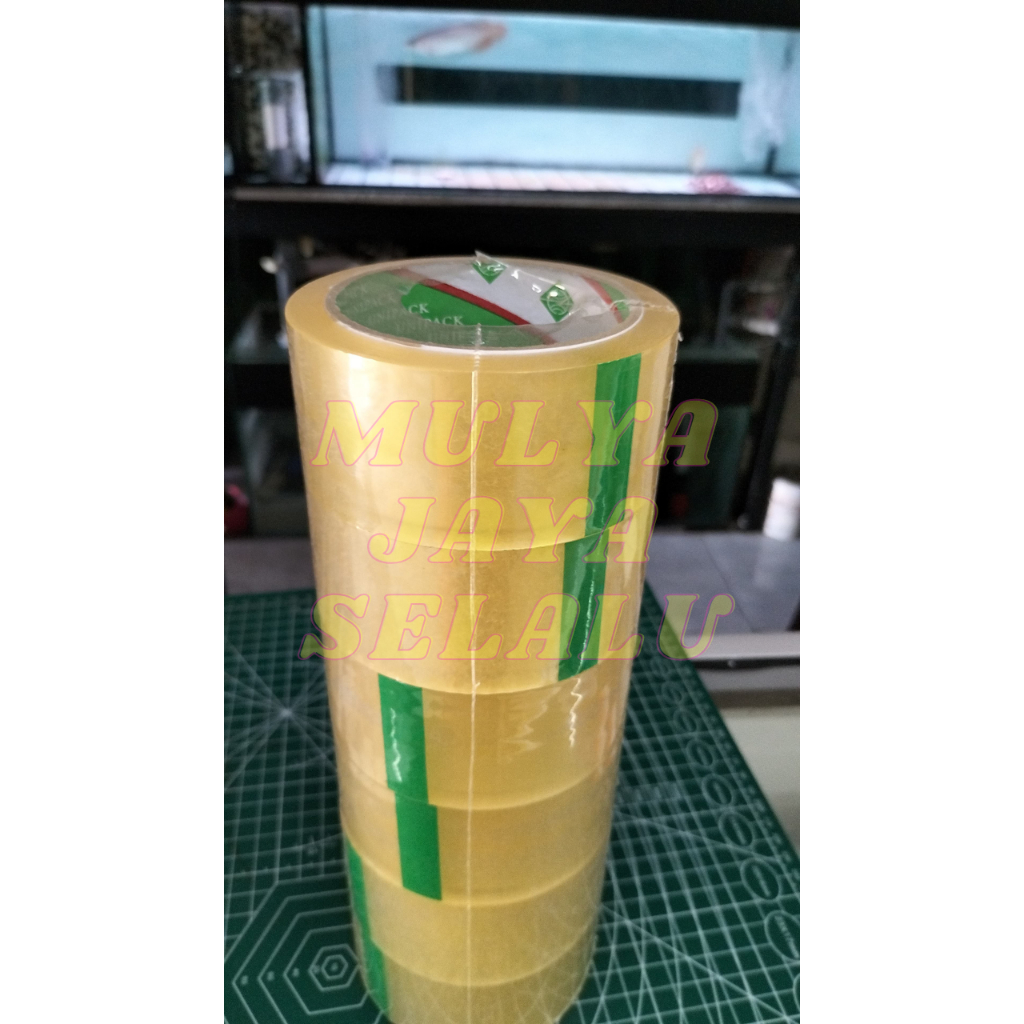 

LAKBAN 45MM X 80 YARD X 50 MIC KWALITAS BAGUS TIDAK MUDAH SOBEK 2 VARIAN BENING DAN COKLAT MEREK UNICPAK HIJO