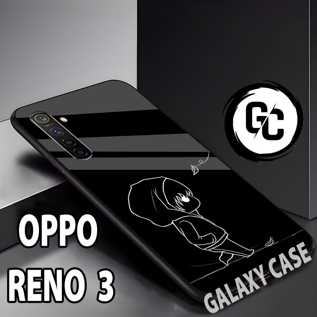 Case OPPO RENO 3/GC32/motif gambar Aesthetic/softcase OPPO RENO 3/glitter/glossy/casing/kesing