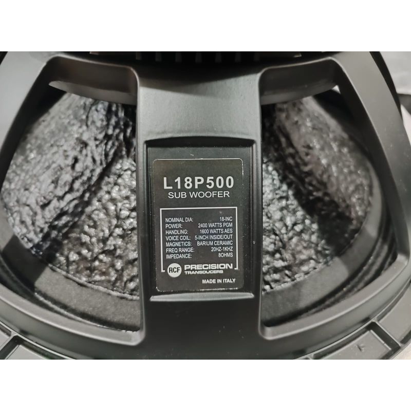 speaker 18 inch rcf L18P500 original kulit jeruk