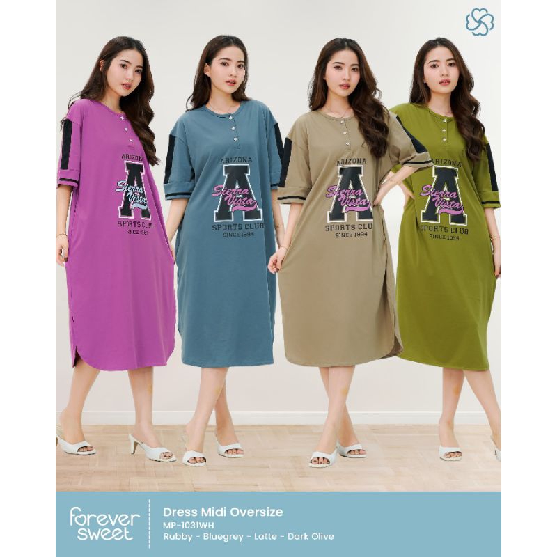 FOREVER SWEET DRESS MIDI OVERSIZE