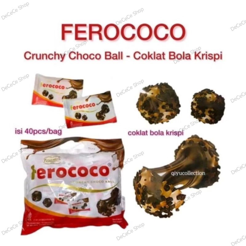 

FEROCOCO Crunchy Choco Ball | FEROCOCO Bag Isi 40pcs | DeCeCe Shop