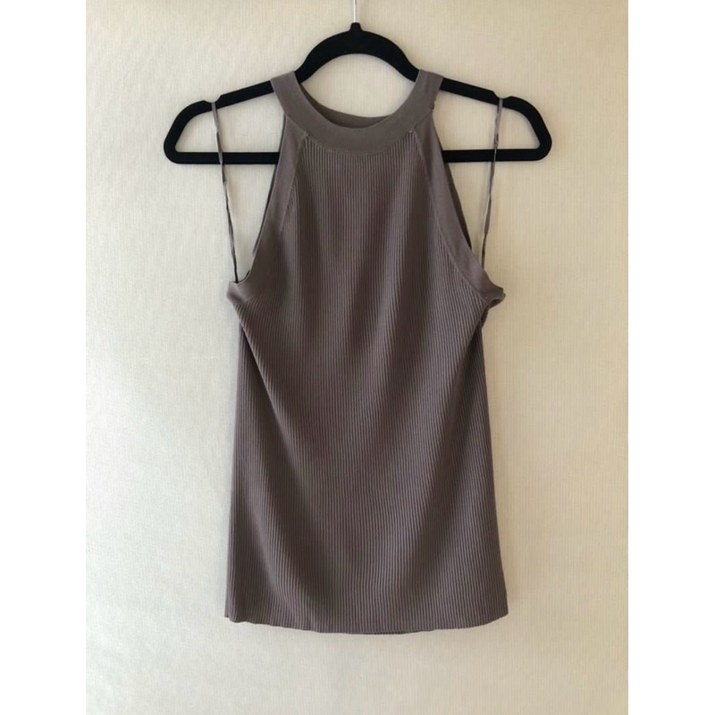 Zara Dark Grey Knit Top Rajut