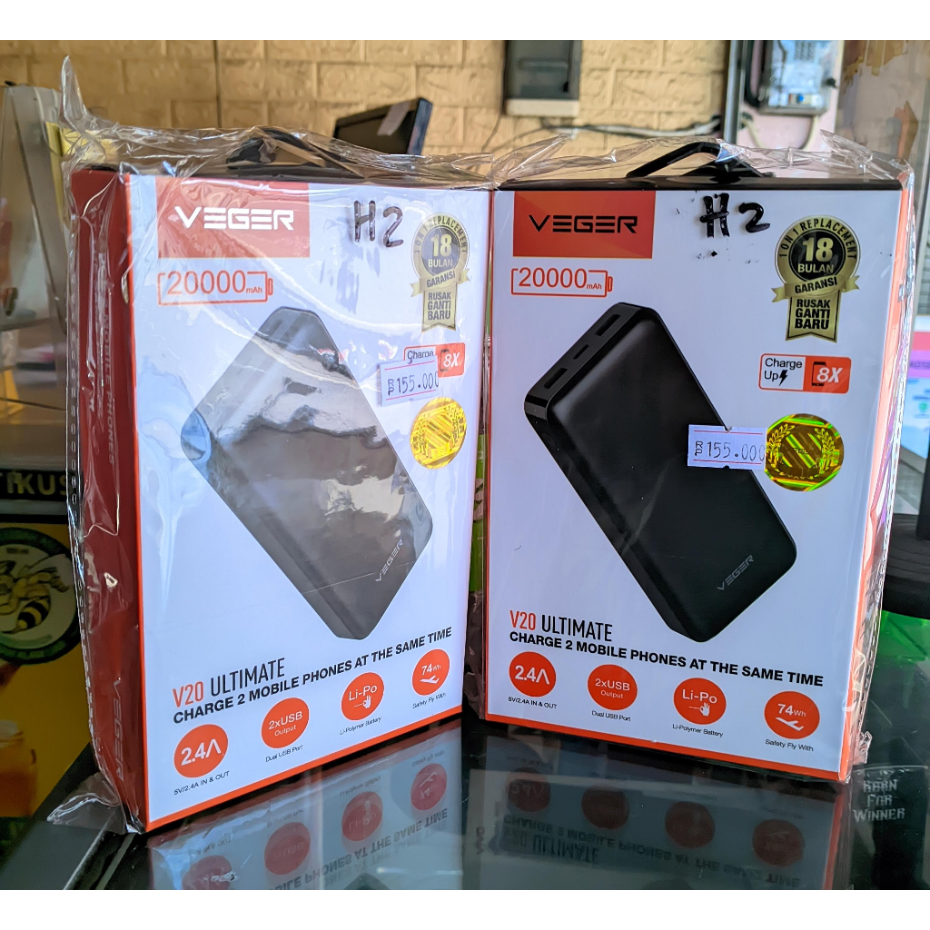 VEGER Powerbank V20 20000 mah