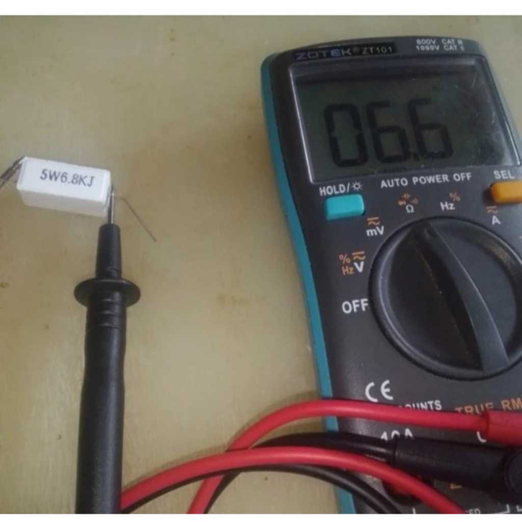 RD1906 resistor r5w r 5watt 5w 5 watt 6k8 6.8k 6.8 k 5w6.8kj 5w6.8k 5w6k8 by PCM LTC GLODOK