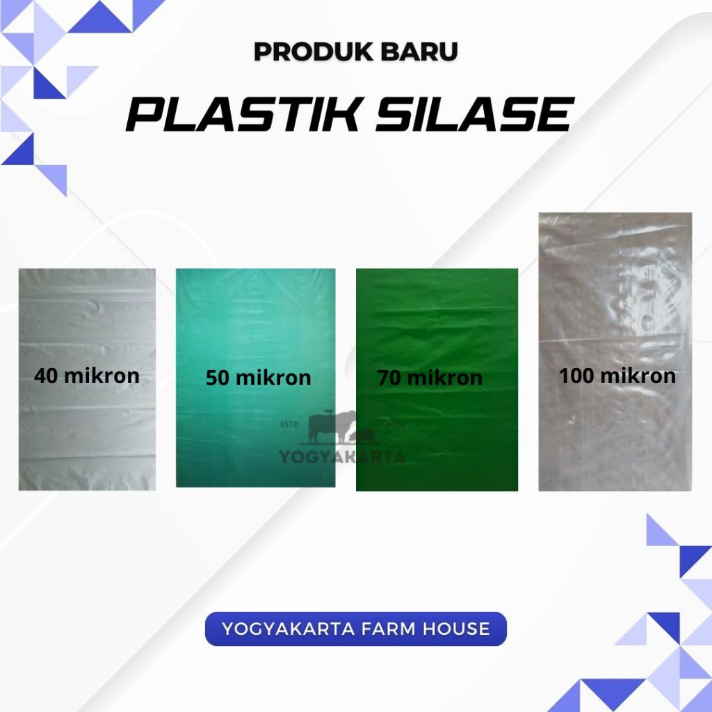 Plastik Silase - Fermentasi Pakan Ternak Jagung & Odot