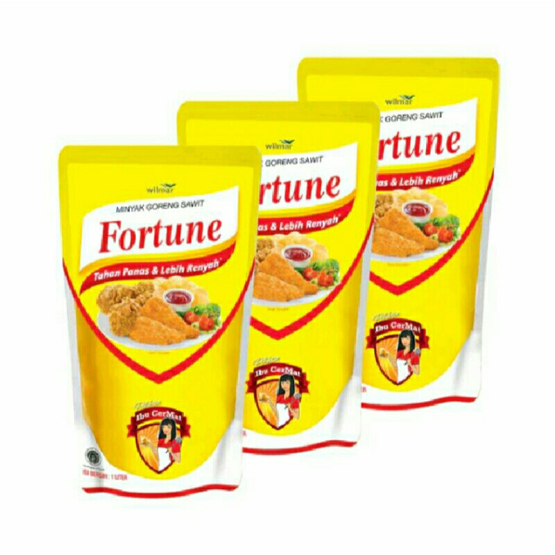 

RYS MINYAK GORENG FORTUNE REFIL 1 L ISI 10 DAN 12 PCS