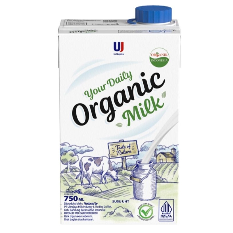 

Ultra Milk Susu UHT Organik Kotak 750 ml