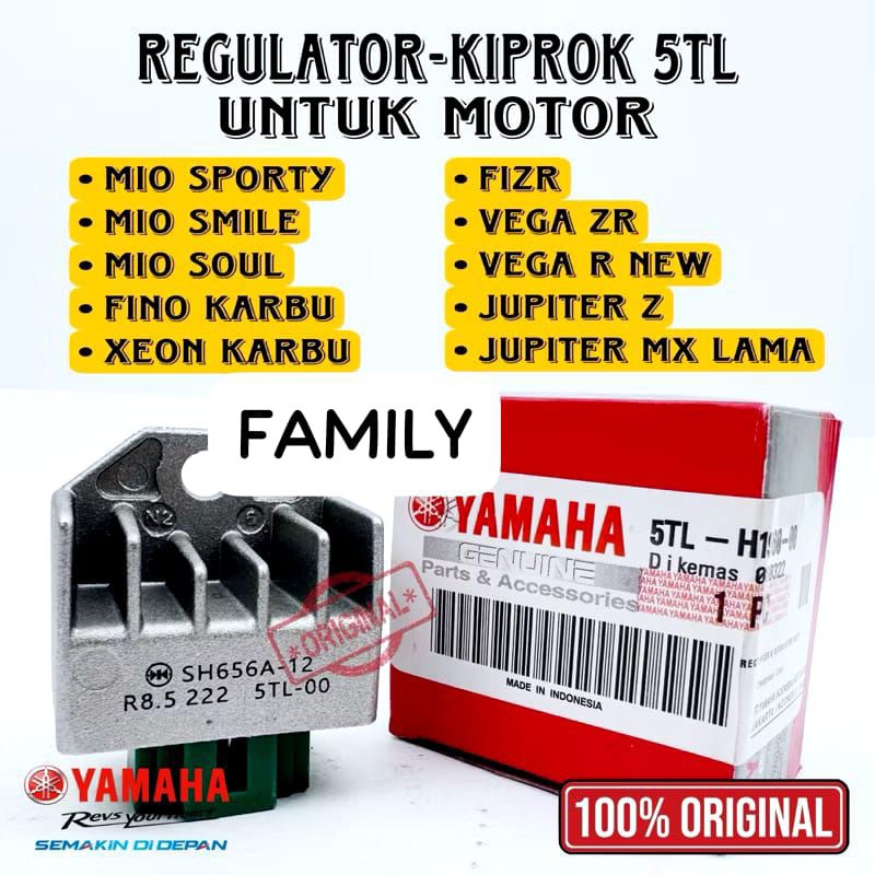 ORIGINAL KIPROK YAMAHA 5TL REGULATOR KIPROK MIO KARBU MIO SPORTY MIO SMILE VEGA XEON FINO FIZR 5TL