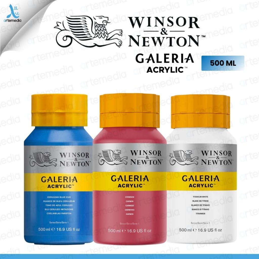 

Winsor & Newton Galeria Acrylic Paint 500ml Series 1 Cat Akrilik Grade Beginner-Pro - 01/02
