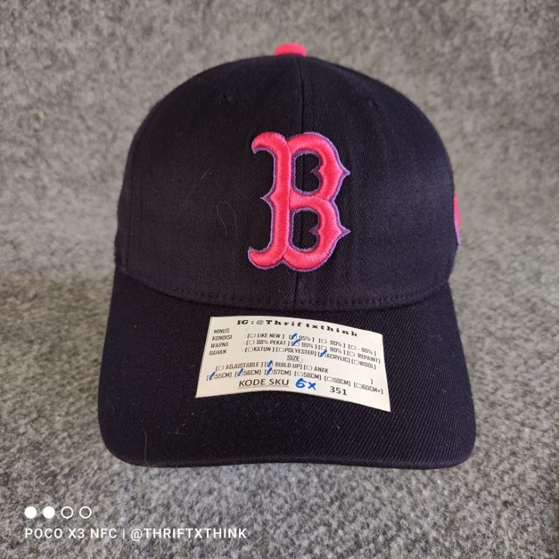 TOPI CAP BISBOL MLB BUILD UP BOSTON RED SOX LOGO B SKU GX351