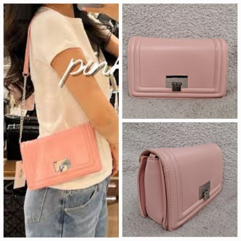 STRADIVARIUS TAS MINI CROSSBODY PINK BARU ASLI ORIGINAL