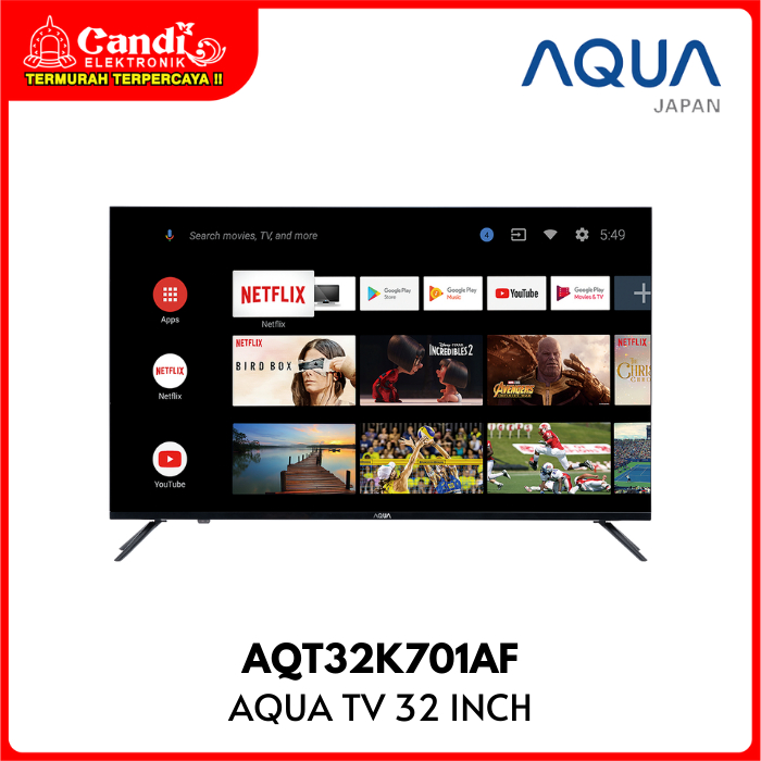 AQUA Full HD Google TV 32 Inch Bezel Less AQT32K701AF