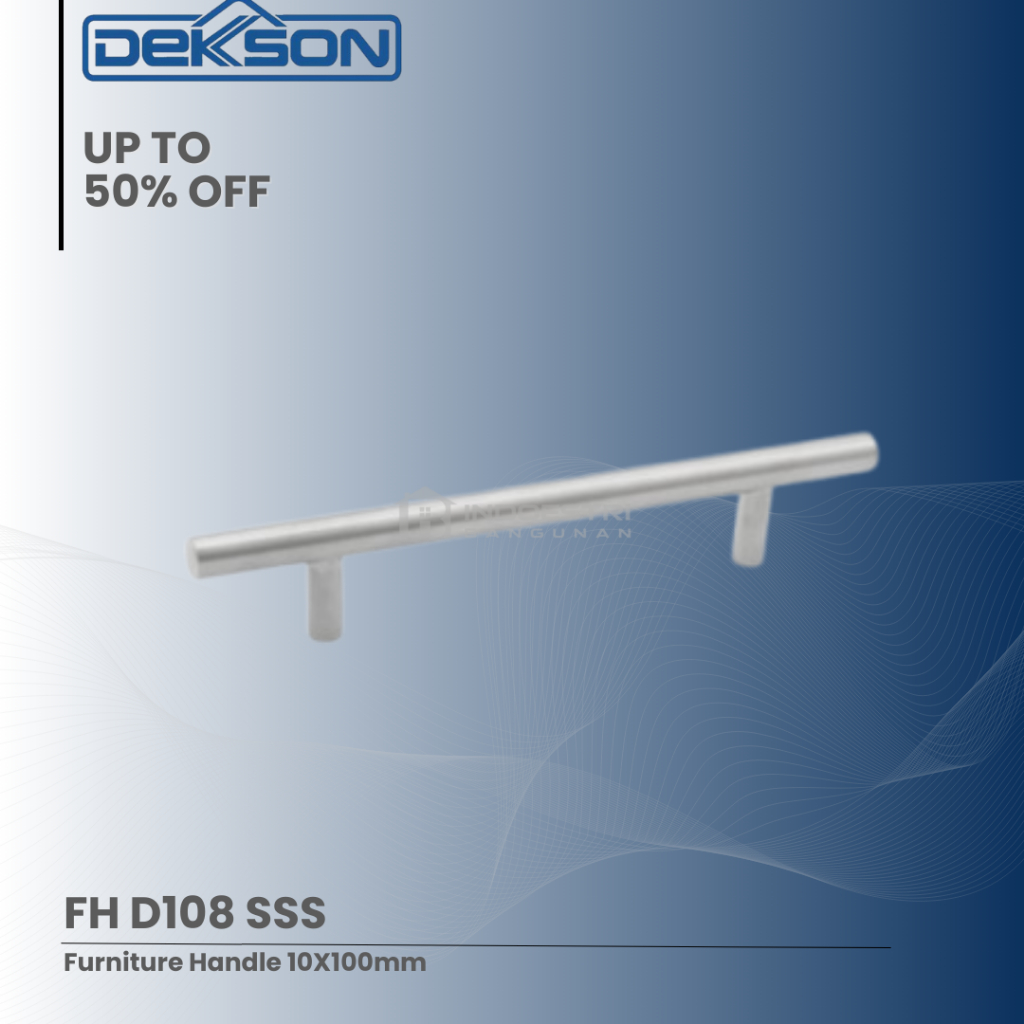 Handle Laci Lemari Dekkson FH D108 10X100mm SSS / Handle Laci