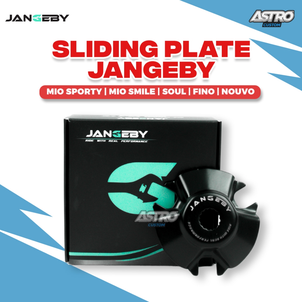 Sliding Plate Jangeby Mio Karbu Sporty Smile Fino Karbu Soul Karbu Fine Black Tutup Rumah Roller