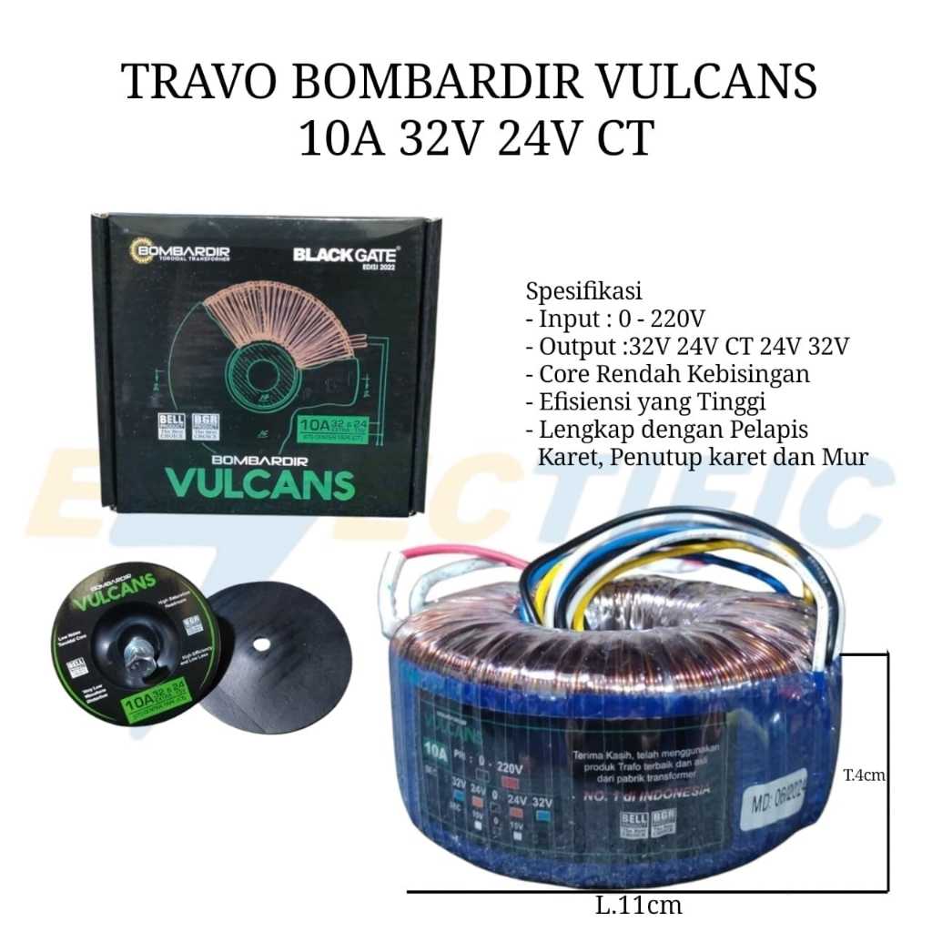 TRAFO DONAT 10A 32V 24V CT VULCANS BOMBARDIR TRAVO TOROID VULCANS BOMBARDIR 10 AMPER CT 32 VOLT 24 V