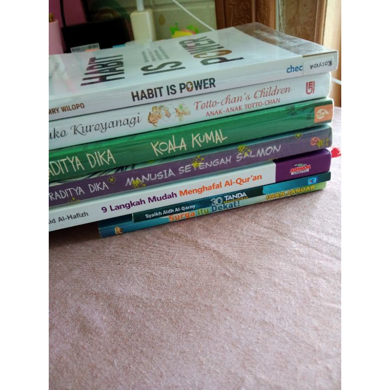 BUKU PRELOVED ORIGINAL / BUKU AGAMA / BUKU MOTIVASI / TOTTO CHAN / NOVEL RADITYA DIKA / MANUSIA SETE
