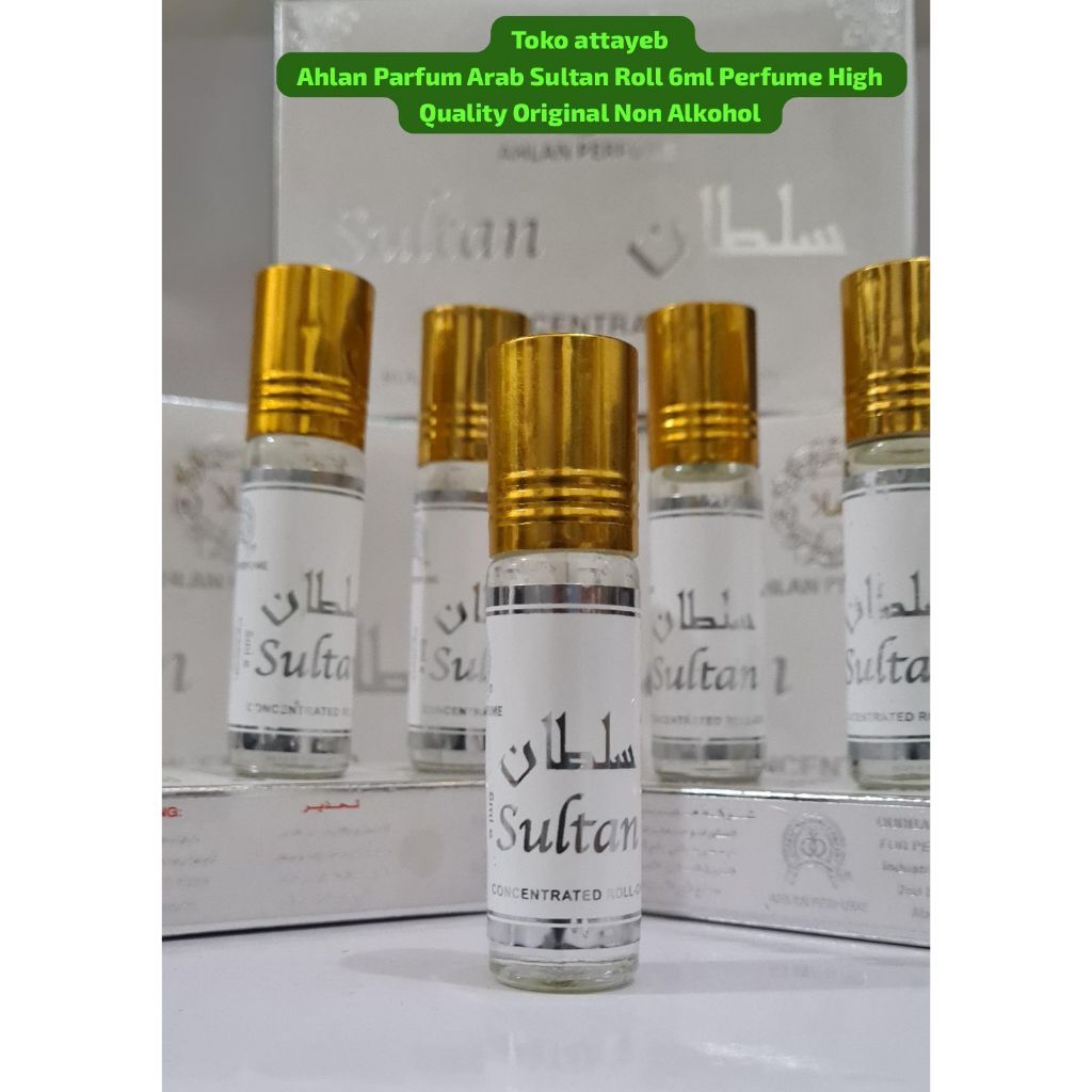 Ahlan Parfum Arab Sultan Roll 6ml Parfum Original Non Alkohol