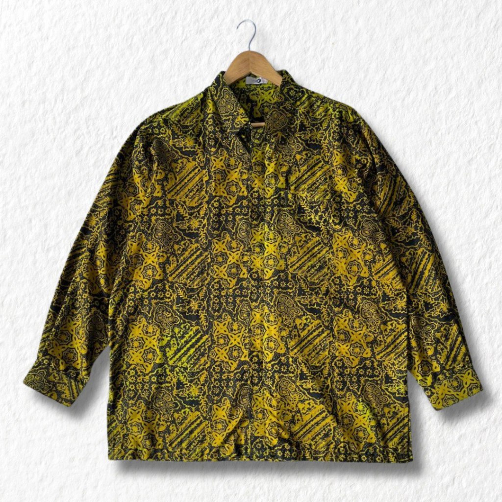 Hem Kemeja Pria Batik Sekar Jepara Handmade Lengan Panjang