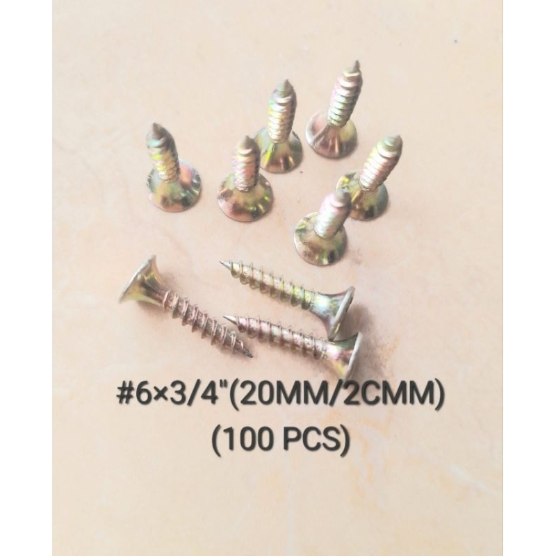 Sekrup #6×3/4"(20 mm/2cm)paket 100 pcs,Sekrup GRC sekrup Gyipsum,Sekrup Calsiboard