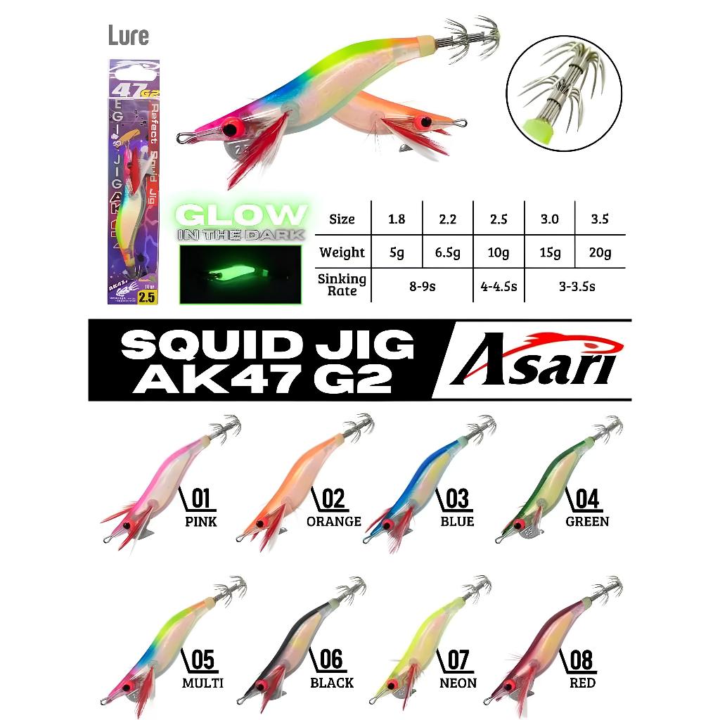 UMPAN PANCING CUMI - ASARI EGI JIG AK 47 G2
